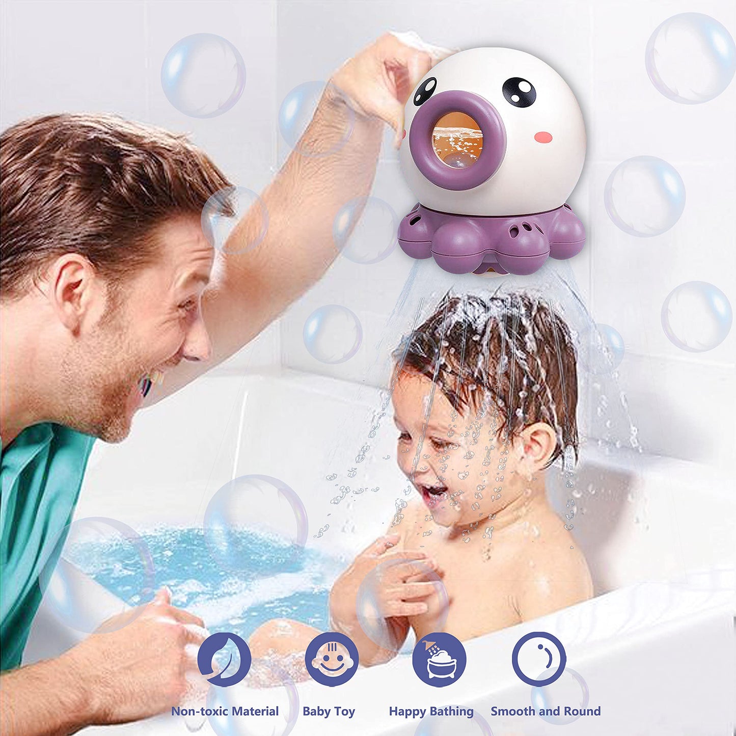Octopus Fountain Bath Water Toy