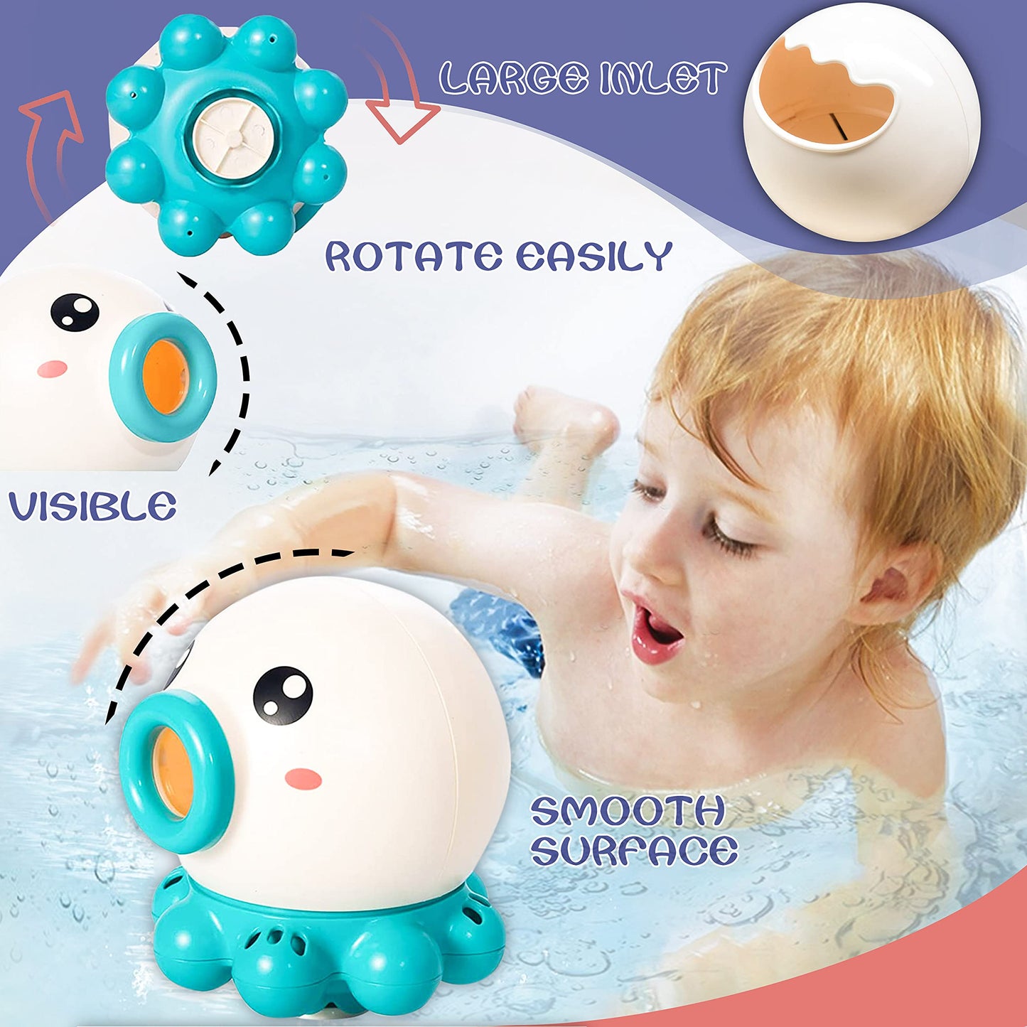 Octopus Fountain Bath Water Toy