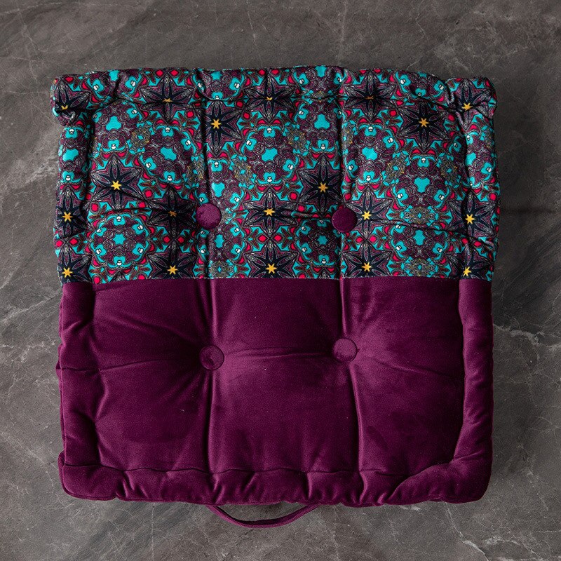 Printed Square Velvet Floor Pillows