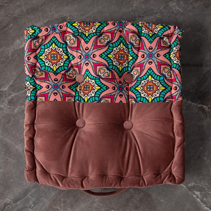 Printed Square Velvet Floor Pillows