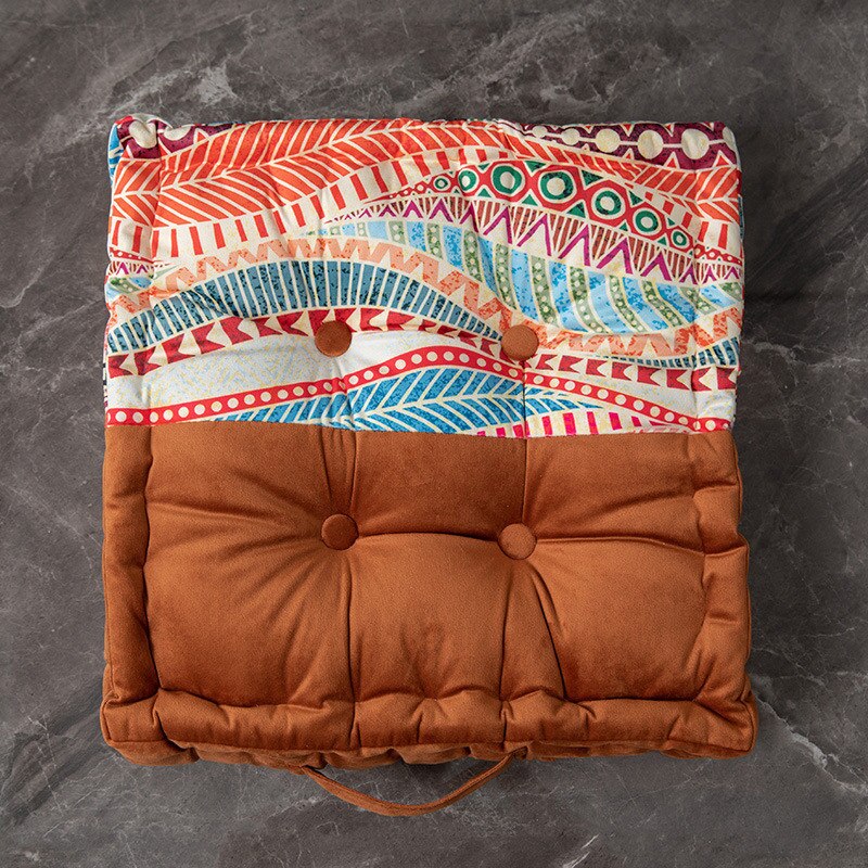 Printed Square Velvet Floor Pillows